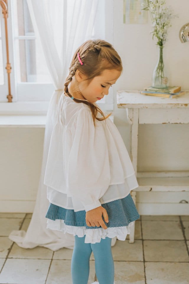 Mumunbaba - Korean Children Fashion - #todddlerfashion - Low Embroider Blouse - 3