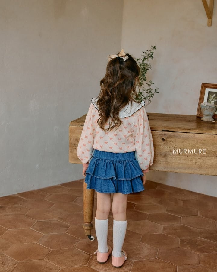 Murmure - Korean Children Fashion - #kidsshorts - Ribbon Puff Cardigan - 6