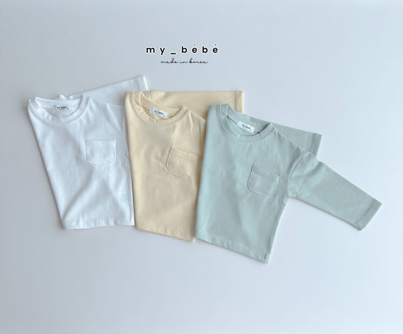 My Bebe - Korean Children Fashion - #magicofchildhood - Single Pocket Tee - 6