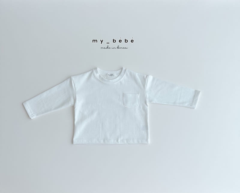 My Bebe - Korean Children Fashion - #minifashionista - Single Pocket Tee - 7