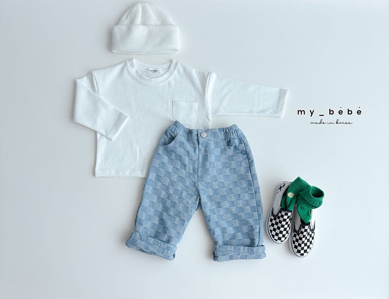 My Bebe - Korean Children Fashion - #prettylittlegirls - Single Pocket Tee - 8