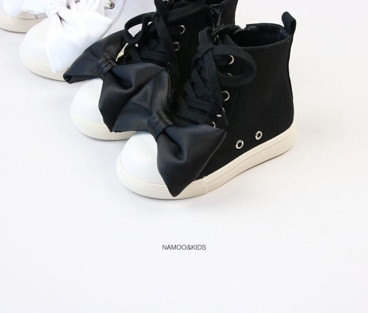 Namoo & Kids - Korean Children Fashion - #designkidswear - Ribbon High Top Sneakers - 2