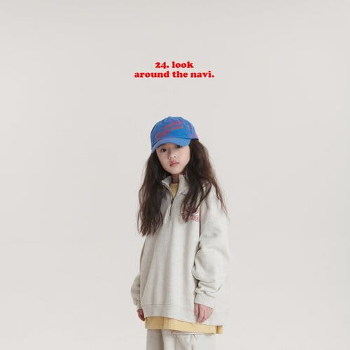 Navi - Korean Children Fashion - #childrensboutique - Joyful Half Zip Up - 6