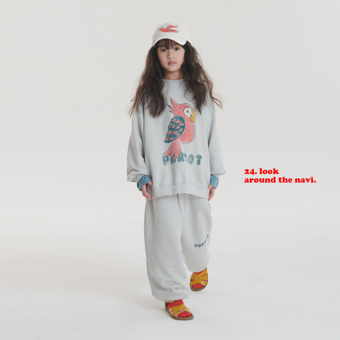 Navi - Korean Children Fashion - #designkidswear - Parrot Sweatshirt - 3