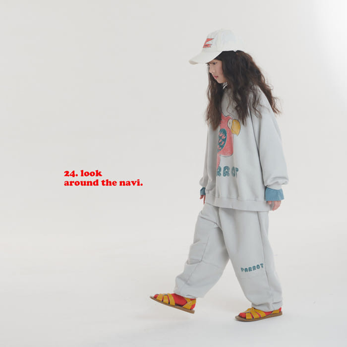Navi - Korean Children Fashion - #designkidswear - Parrot Sweatshirt - 4