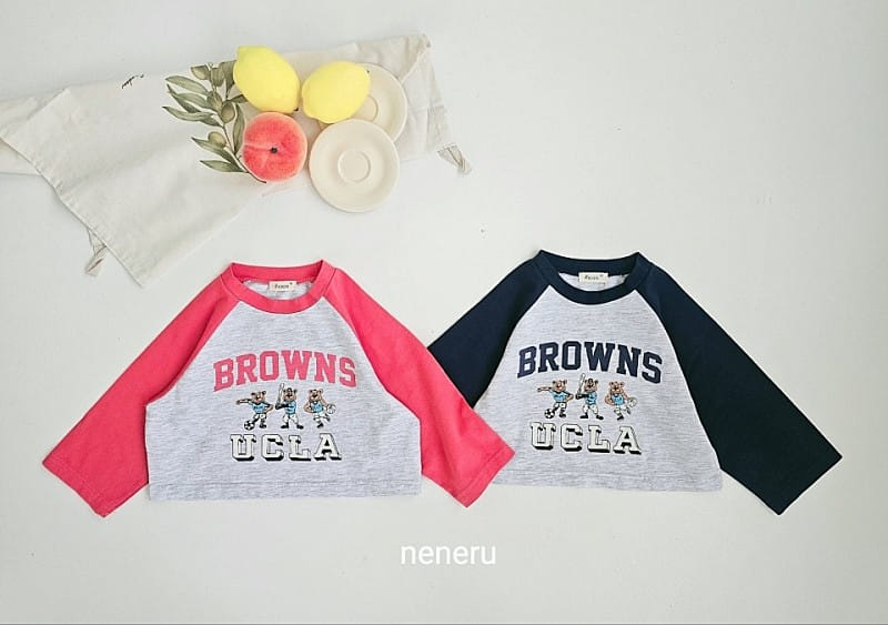 Neneru - Korean Children Fashion - #designkidswear - Brownie Crop Tee - 10