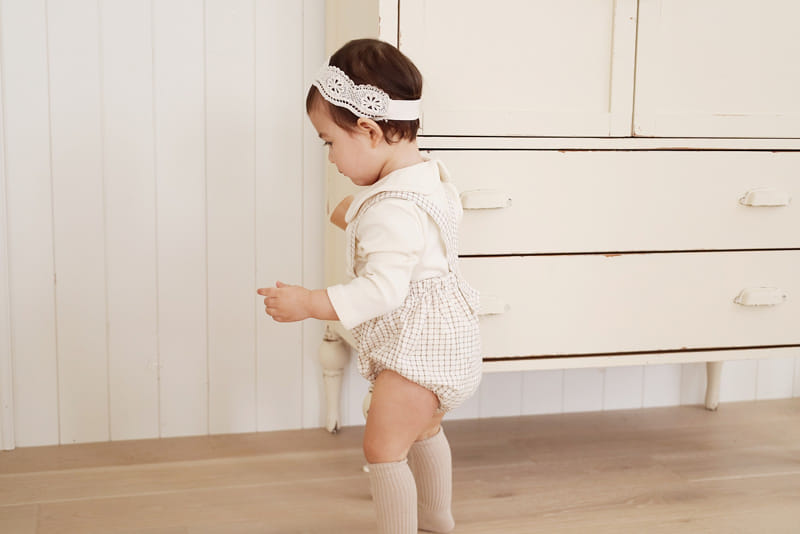 Neneru - Korean Children Fashion - #kidsshorts - Rose Cross Stitch One-Piece - 8