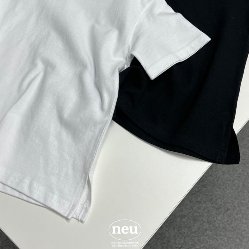 Neu - Korean Children Fashion - #prettylittlegirls - Basic Short Sleeve Tee - 4