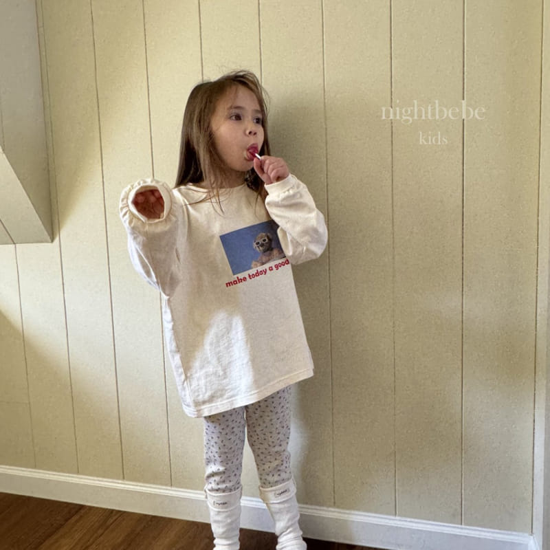 Night Bebe - Korean Children Fashion - #Kfashion4kids - Bear Long Sleeve Tee - 9