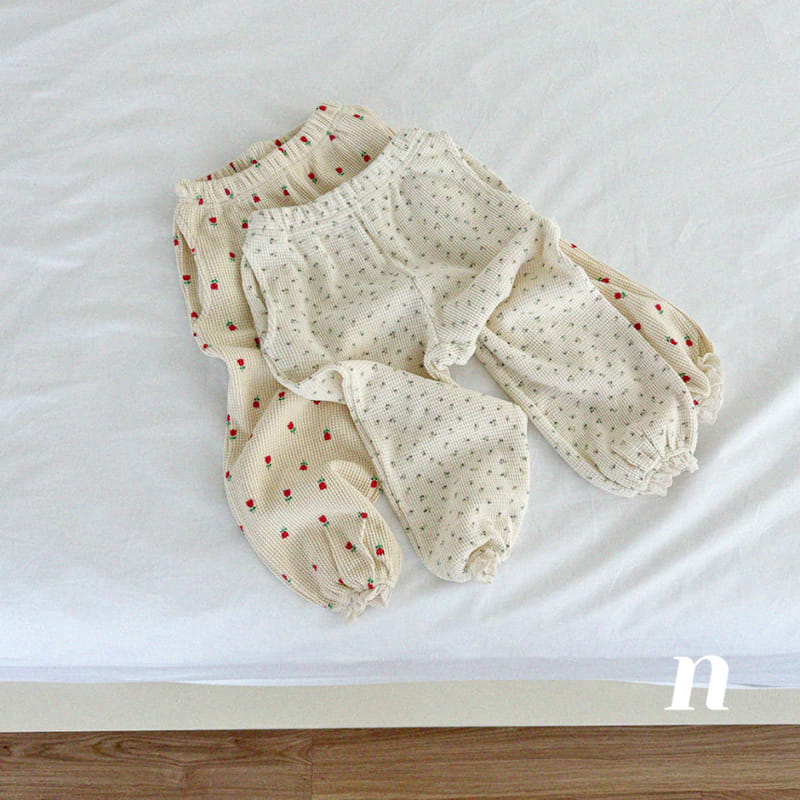 Ninibello - Korean Children Fashion - #magicofchildhood - Flower Waffle Pants - 8