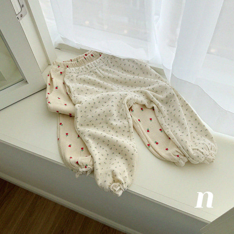 Ninibello - Korean Children Fashion - #minifashionista - Flower Waffle Pants - 9