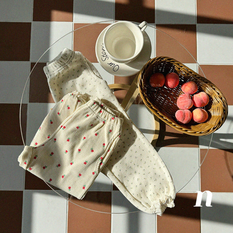 Ninibello - Korean Children Fashion - #todddlerfashion - Flower Waffle Pants - 11