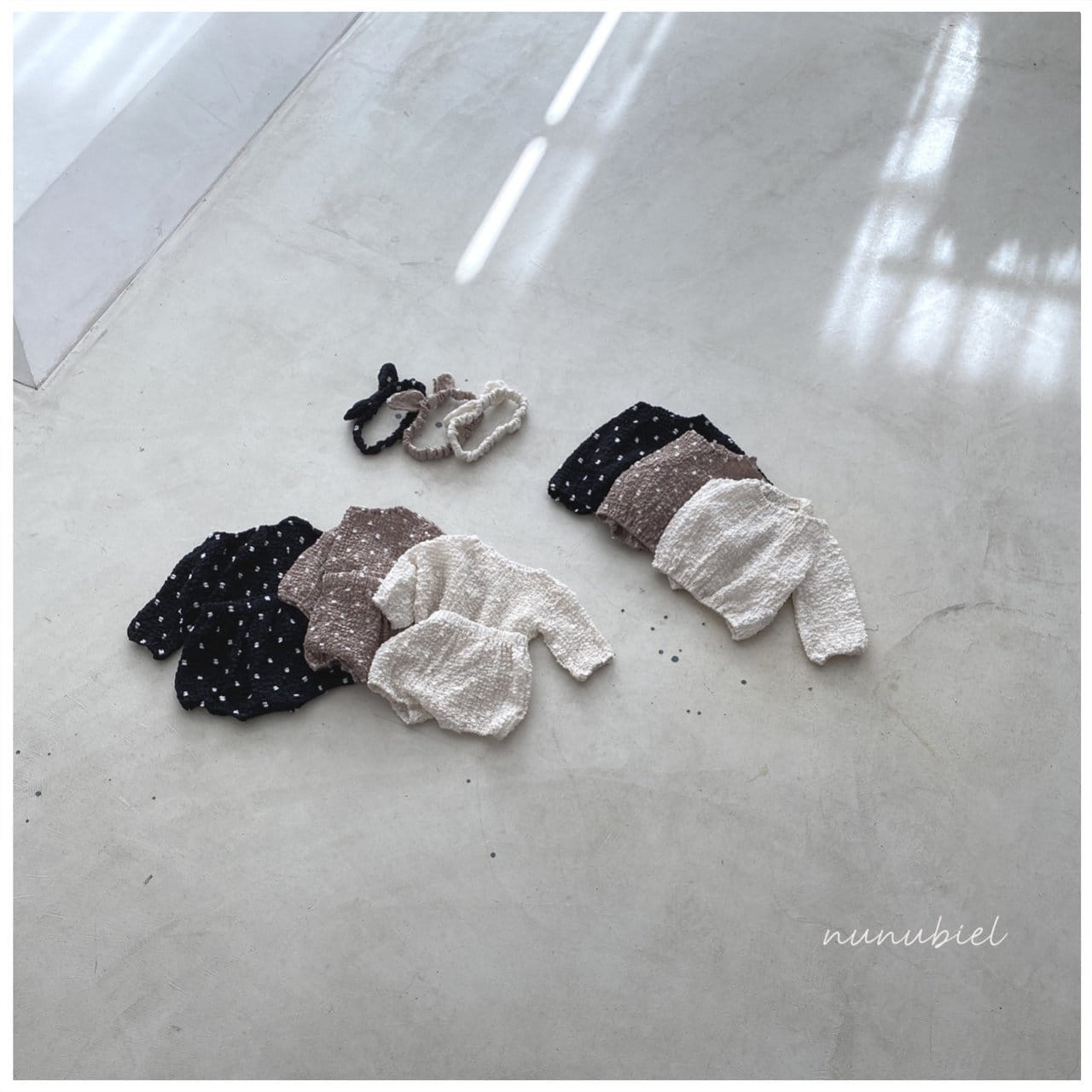 Nunubiel - Korean Baby Fashion - #babyboutiqueclothing - Bebe Dot Blouse Bloomers Set - 4
