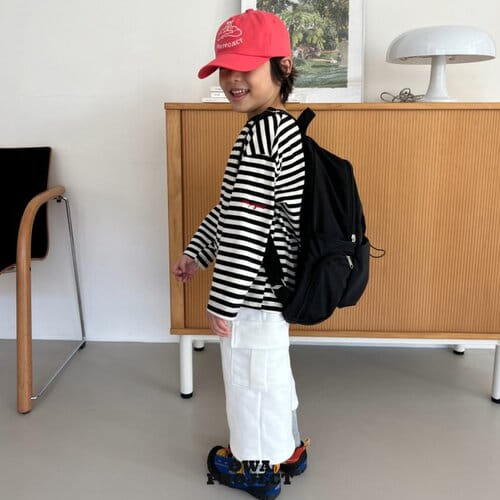O Wa - Korean Children Fashion - #designkidswear - Single Embroidery Tee - 3