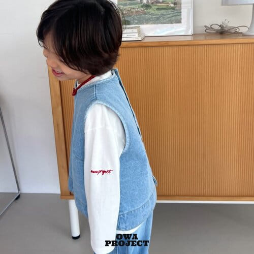 O Wa - Korean Children Fashion - #fashionkids - Single Embroidery Tee - 5