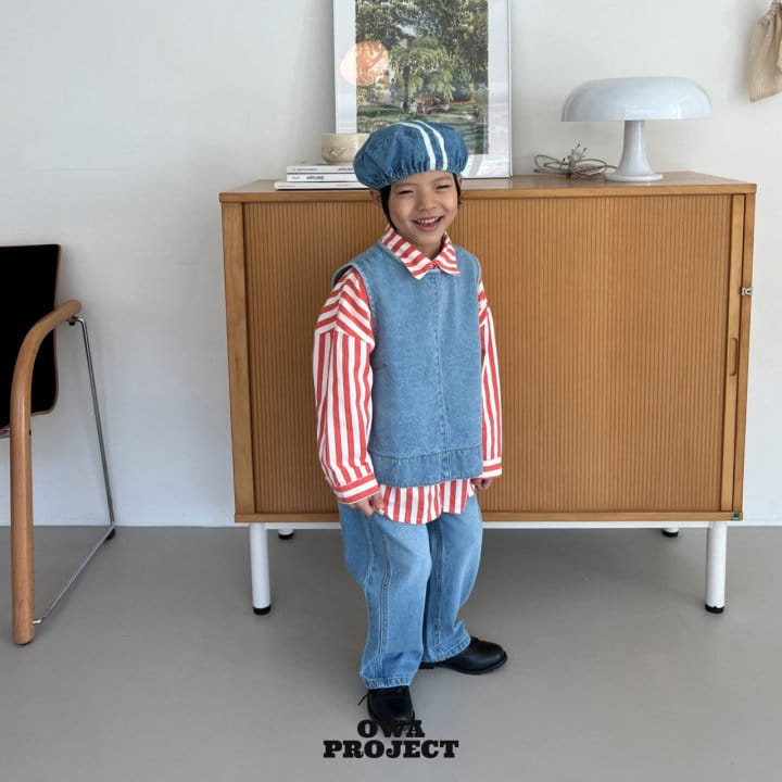 O Wa - Korean Children Fashion - #kidsstore - Slit Denim Pants