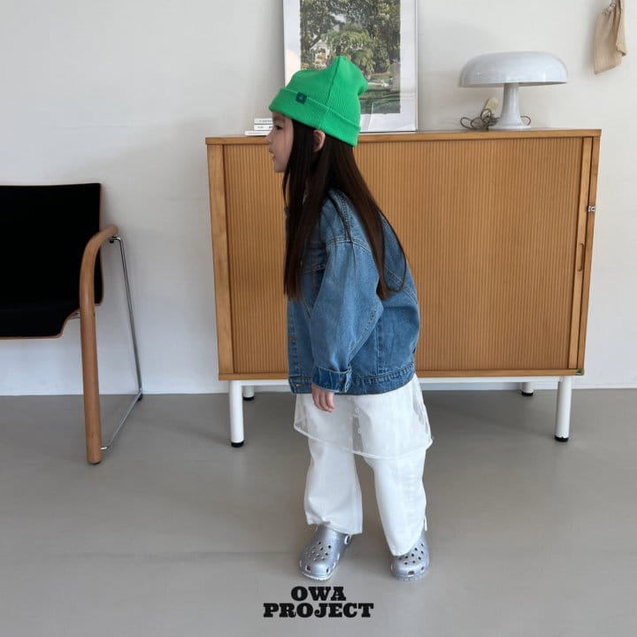 O Wa - Korean Children Fashion - #prettylittlegirls - Slit Denim Pants - 7