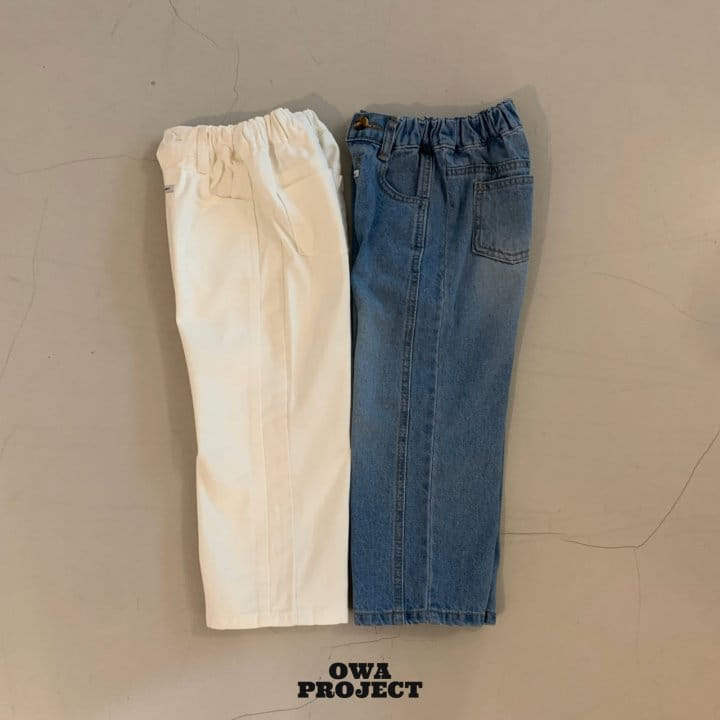 O Wa - Korean Children Fashion - #todddlerfashion - Slit Denim Pants - 8