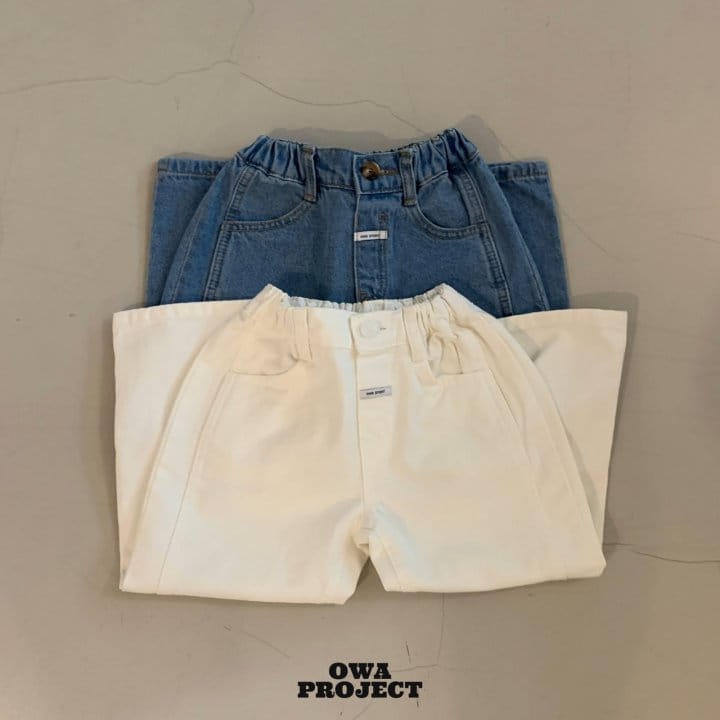 O Wa - Korean Children Fashion - #toddlerclothing - Slit Denim Pants - 9