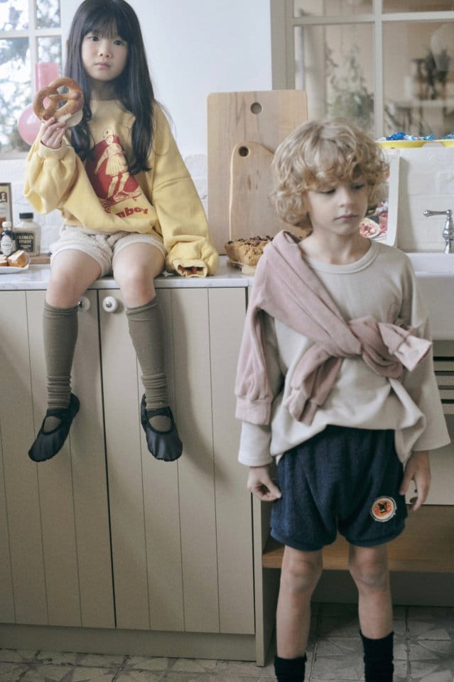 Ojodepapa - Korean Children Fashion - #prettylittlegirls - Wappen Terry Pants - 3
