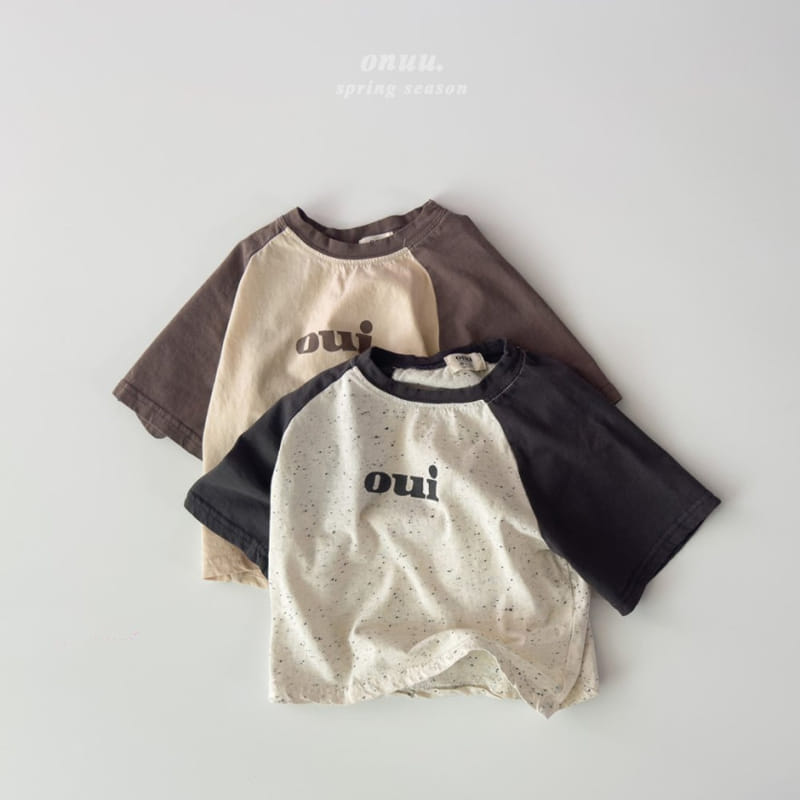 Onu - Korean Children Fashion - #childrensboutique - Oui Raglan Tee