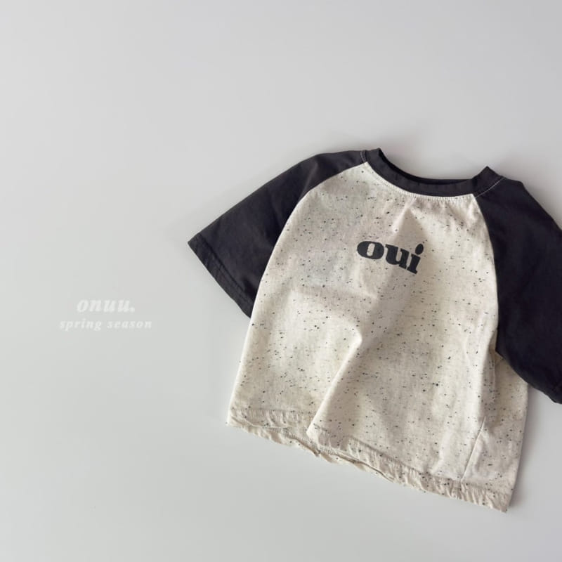 Onu - Korean Children Fashion - #kidsshorts - Oui Raglan Tee - 5