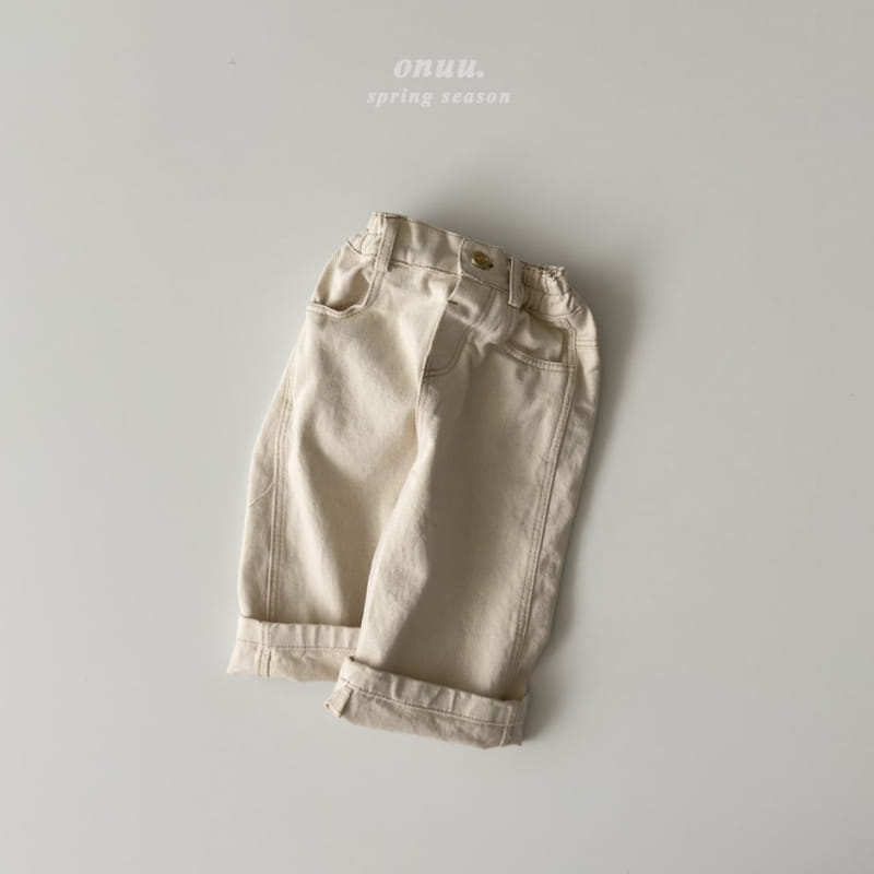 Onu - Korean Children Fashion - #toddlerclothing - Roll Up Pants - 3