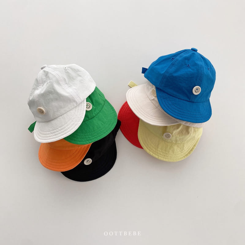 Oott Bebe - Korean Baby Fashion - #babyboutique - Tick Tock Button Ball Cap
