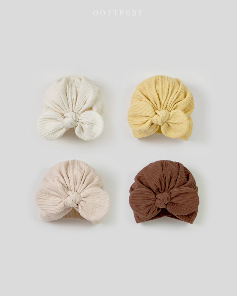 Oott Bebe - Korean Baby Fashion - #babyboutique - Butter Circle Ribbon Turban