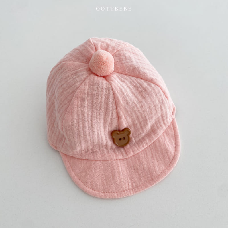 Oott Bebe - Korean Baby Fashion - #babyboutique - Bear Yoru Yamche Cap - 4