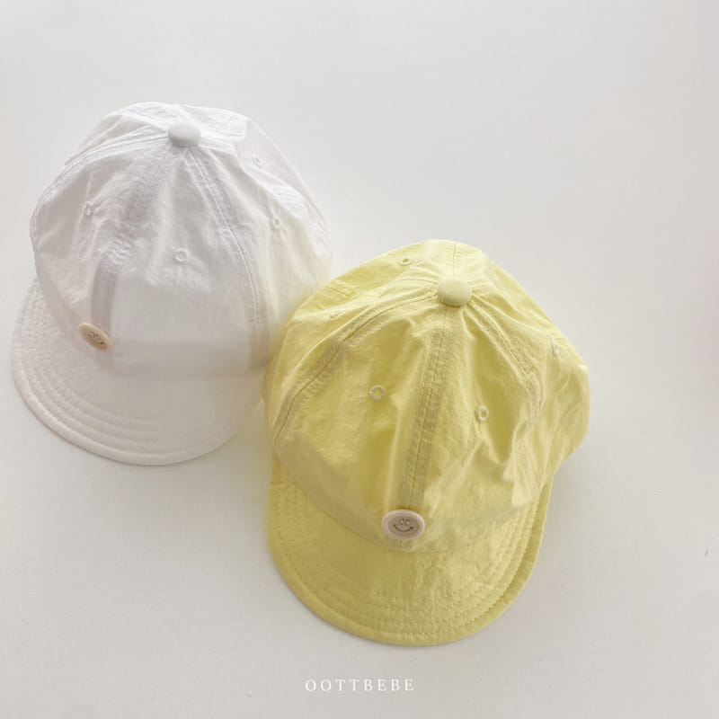 Oott Bebe - Korean Baby Fashion - #babyboutiqueclothing - Tick Tock Button Ball Cap - 2