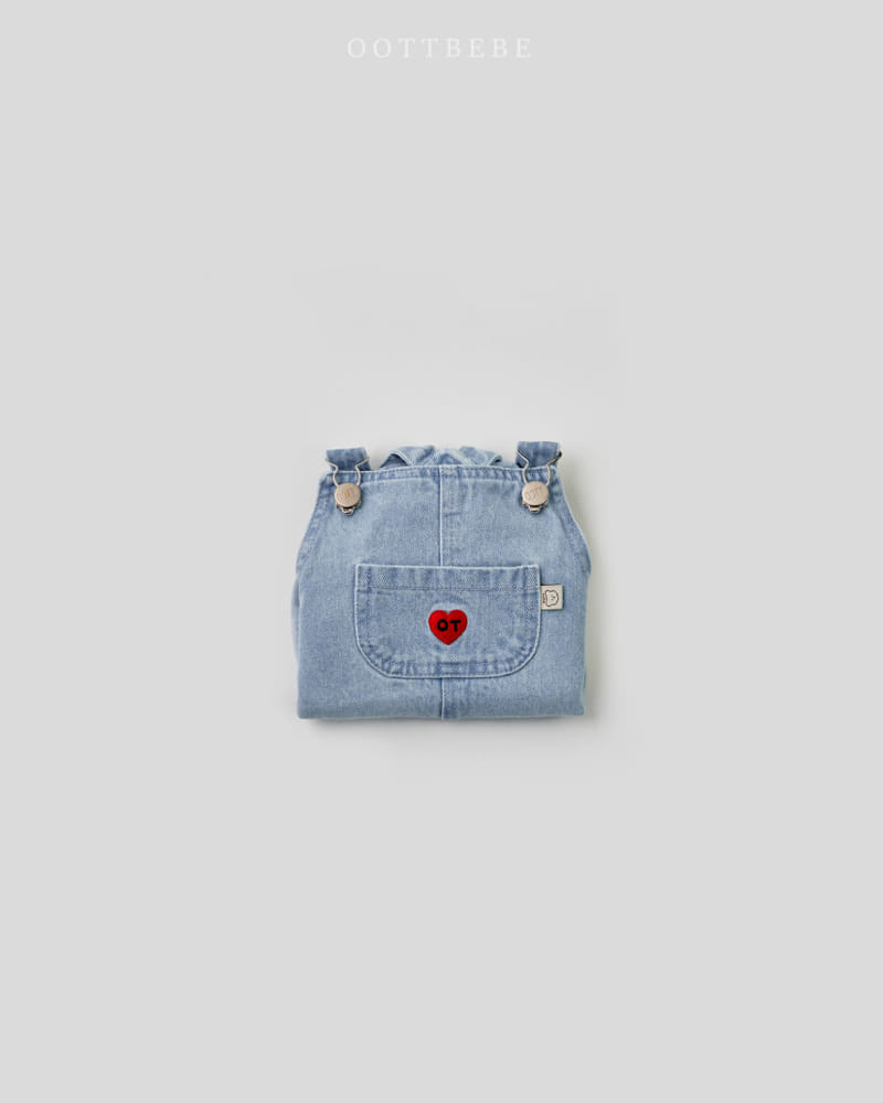 Oott Bebe - Korean Baby Fashion - #babyboutiqueclothing - Cool Denim Body Suit