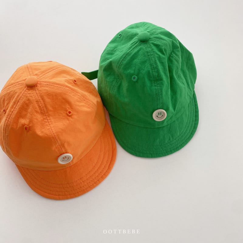 Oott Bebe - Korean Baby Fashion - #babyclothing - Tick Tock Button Ball Cap - 3