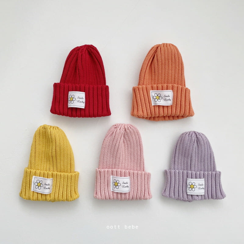Oott Bebe - Korean Baby Fashion - #babyfashion - Daisy Label Beanie - 2