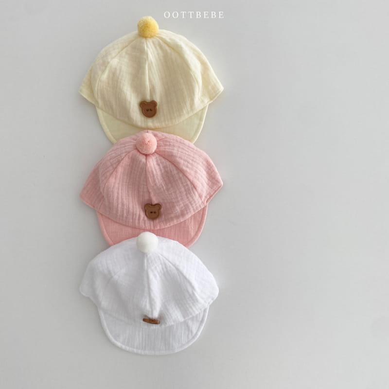Oott Bebe - Korean Baby Fashion - #babyfever - Bear Yoru Yamche Cap - 7