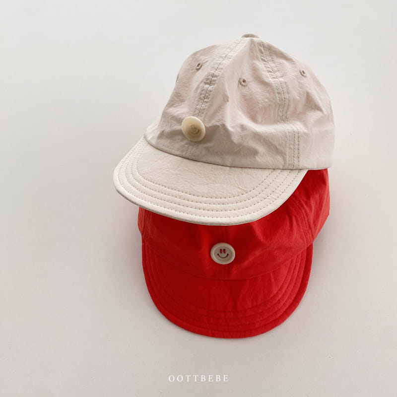 Oott Bebe - Korean Baby Fashion - #babyfever - Tick Tock Button Ball Cap - 5