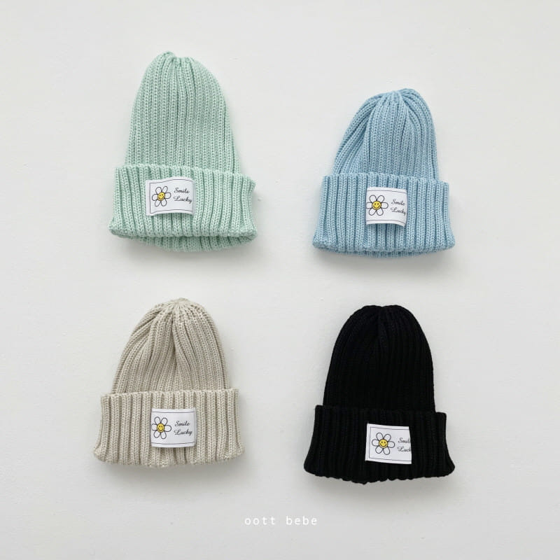 Oott Bebe - Korean Baby Fashion - #babyfever - Daisy Label Beanie - 3