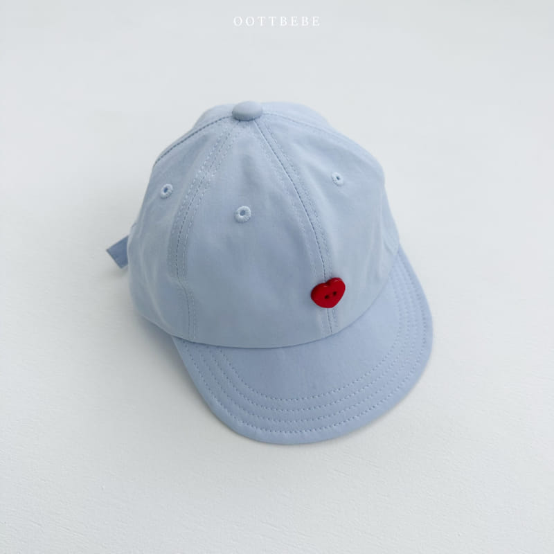 Oott Bebe - Korean Baby Fashion - #babygirlfashion - Heart Ball Cap - 5