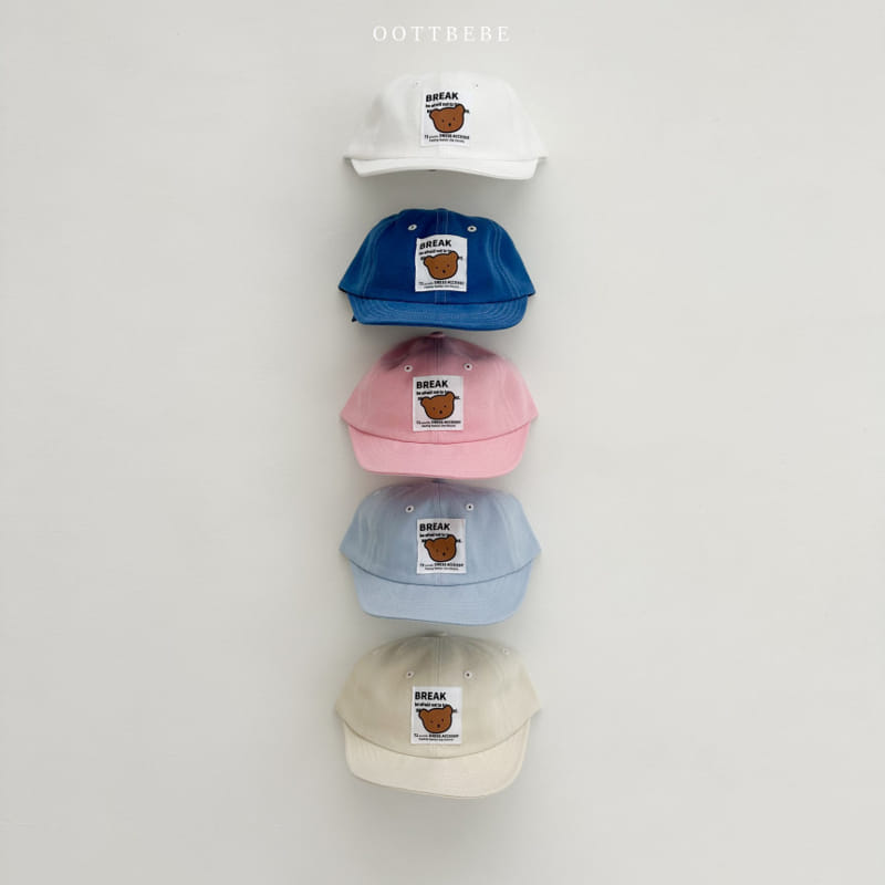 Oott Bebe - Korean Baby Fashion - #babylifestyle - Bear Stitch Cap - 2