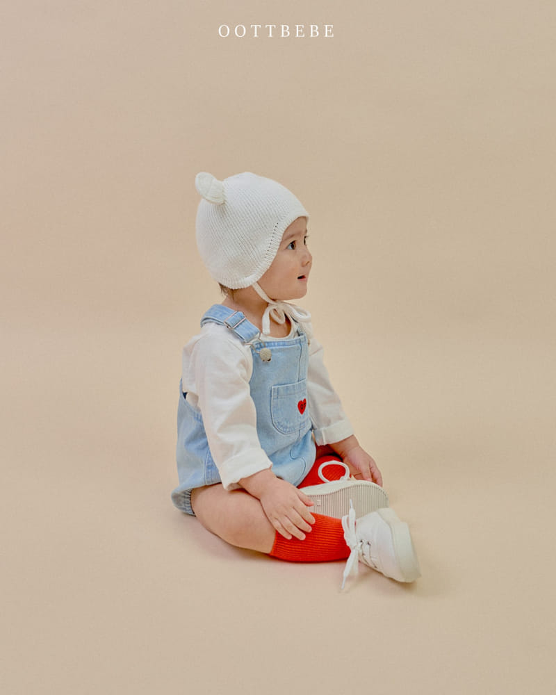 Oott Bebe - Korean Baby Fashion - #babylifestyle - Cool Denim Body Suit - 6