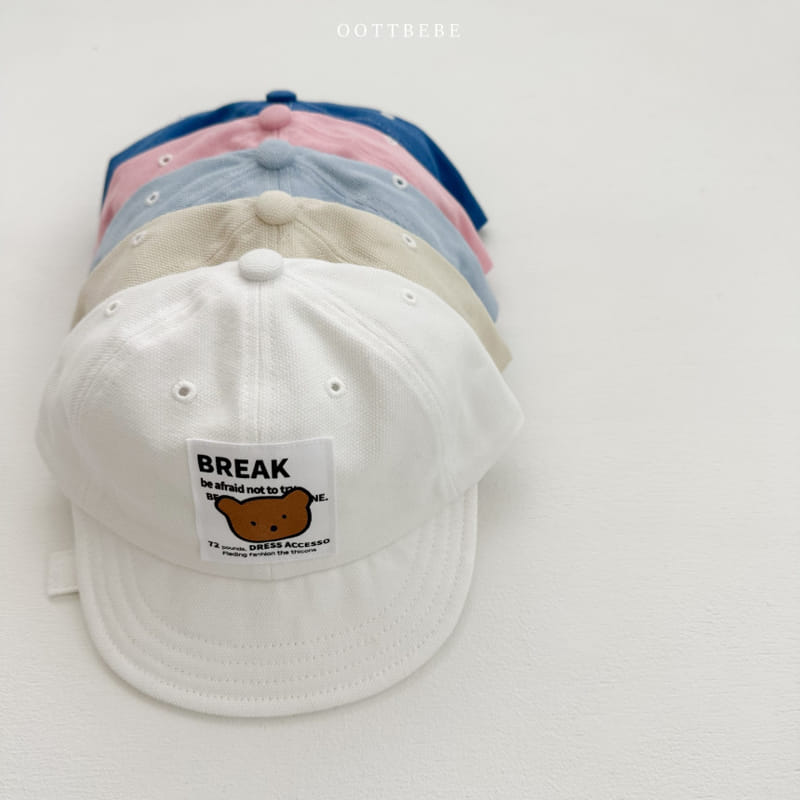Oott Bebe - Korean Baby Fashion - #babyoninstagram - Bear Stitch Cap - 3