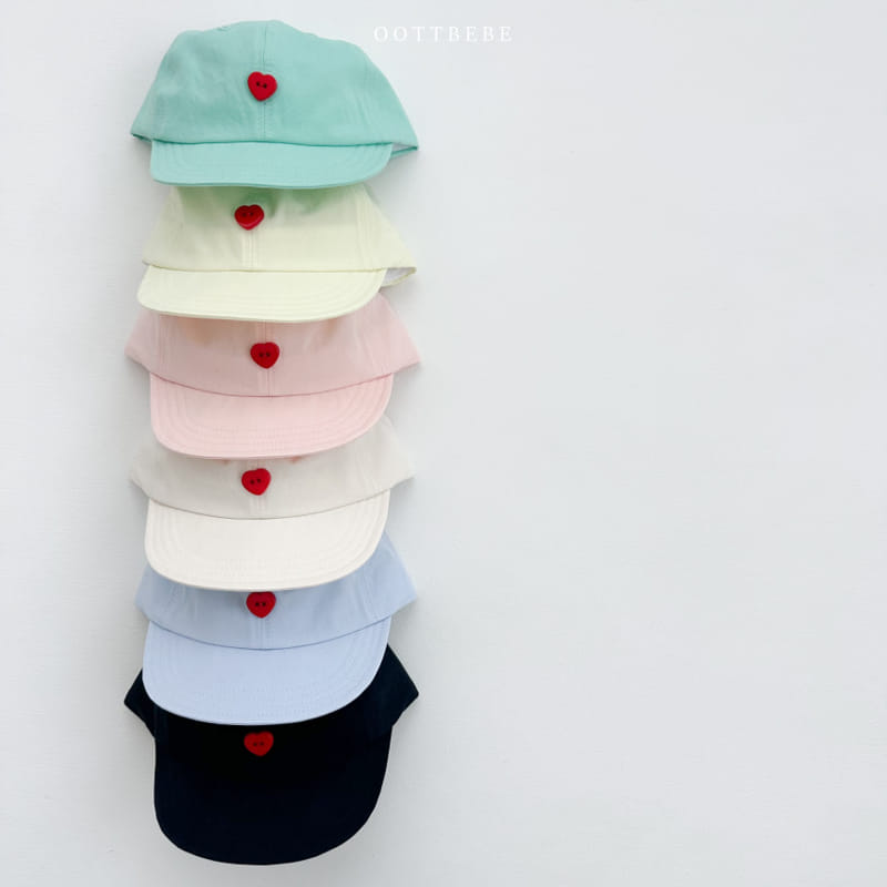 Oott Bebe - Korean Baby Fashion - #babyootd - Heart Ball Cap - 8