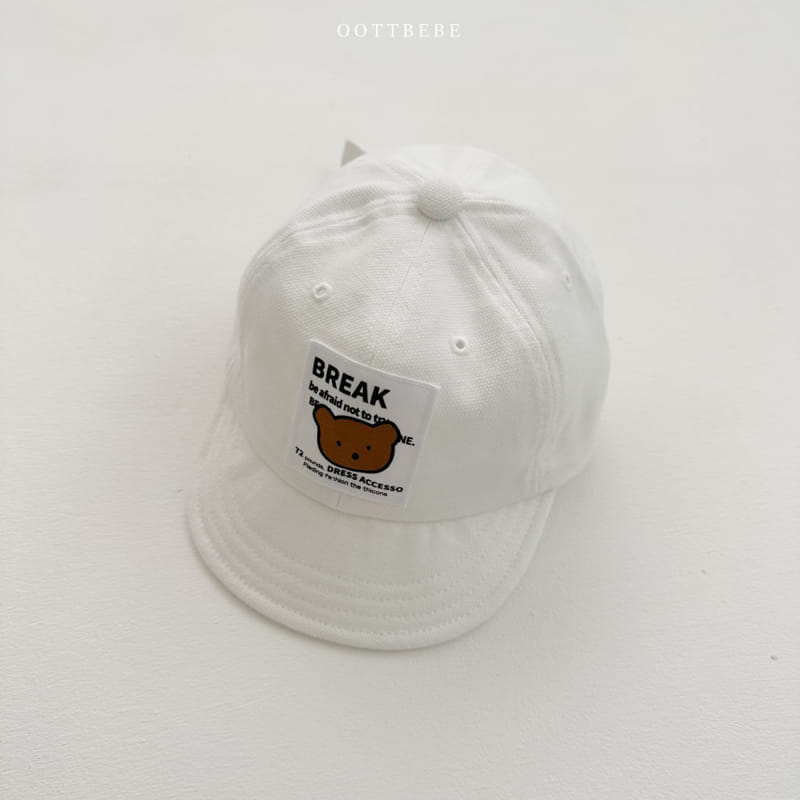 Oott Bebe - Korean Baby Fashion - #babyoninstagram - Bear Stitch Cap - 4