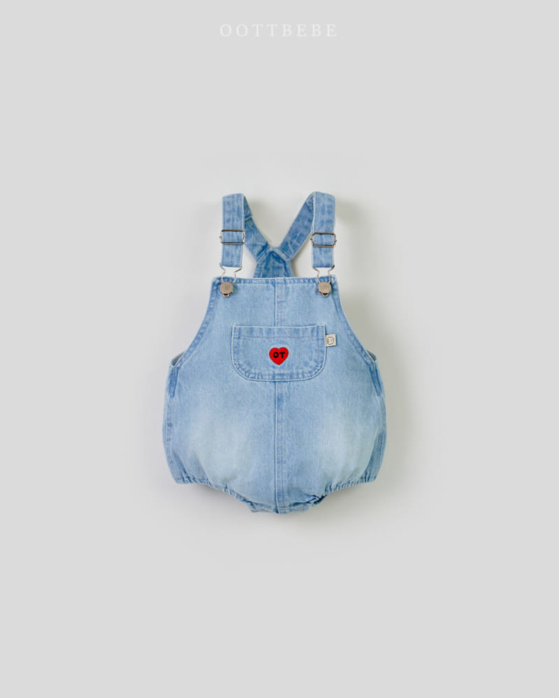 Oott Bebe - Korean Baby Fashion - #babyootd - Cool Denim Body Suit - 8