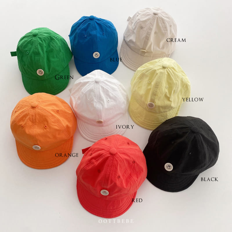 Oott Bebe - Korean Baby Fashion - #babyoutfit - Tick Tock Button Ball Cap - 11