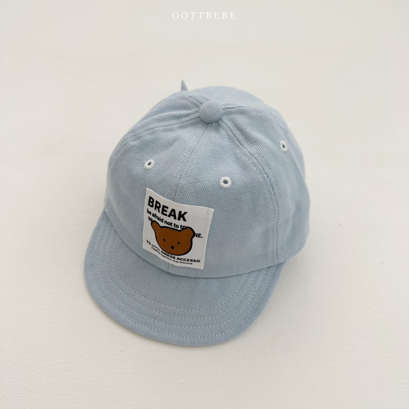Oott Bebe - Korean Baby Fashion - #babyoutfit - Bear Stitch Cap - 6