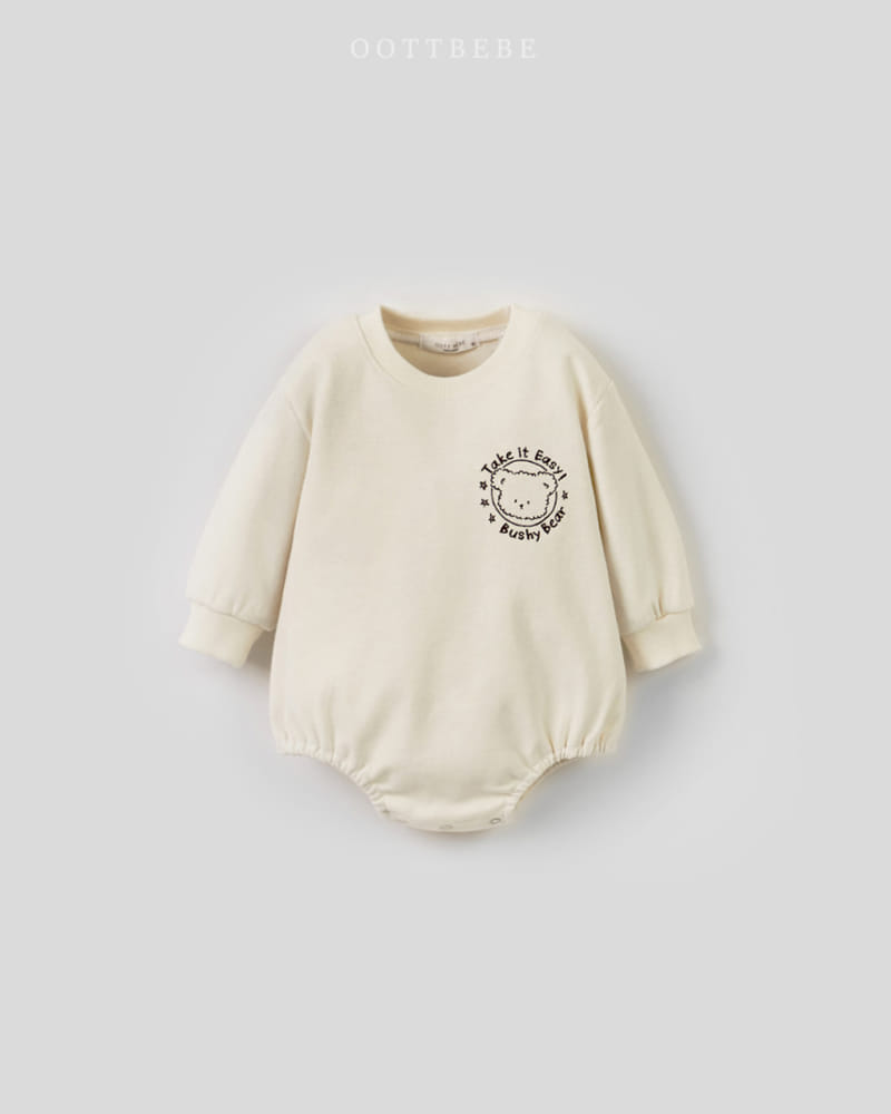 Oott Bebe - Korean Baby Fashion - #babyoutfit - Easy Bear Body Suit - 2