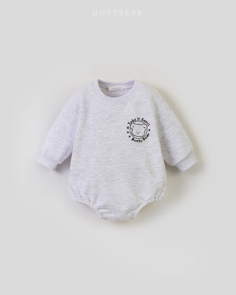 Oott Bebe - Korean Baby Fashion - #onlinebabyshop - Easy Bear Body Suit - 5
