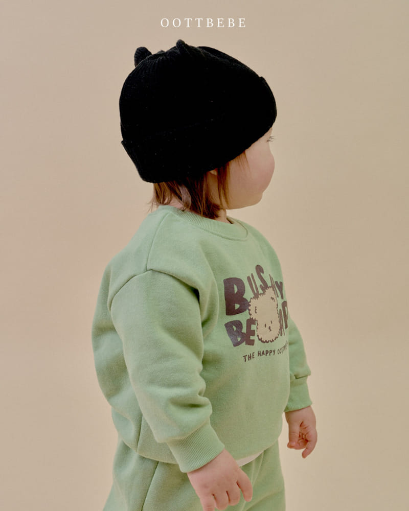 Oott Bebe - Korean Children Fashion - #Kfashion4kids - Bush Bear Top Bottom Set - 11