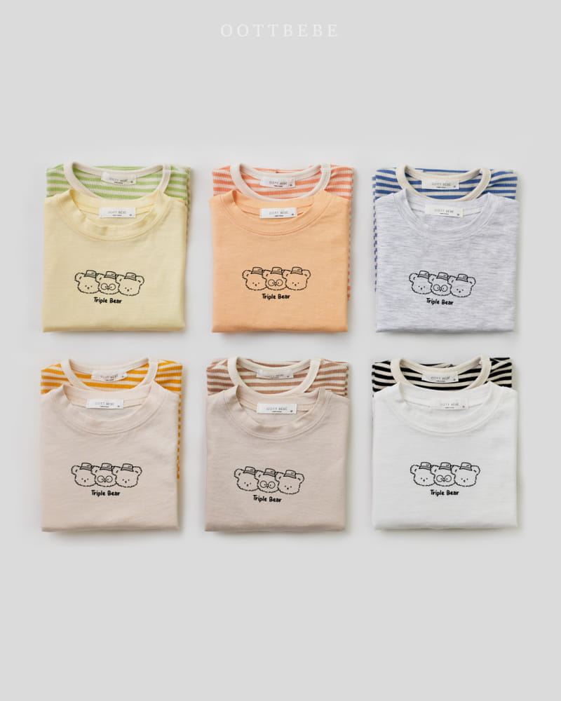 Oott Bebe - Korean Children Fashion - #childrensboutique - Triple One Plus One Tee